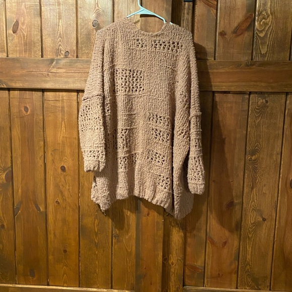 Free People Lightweight Mauve Knit Cardigan - Picture 2 of 4